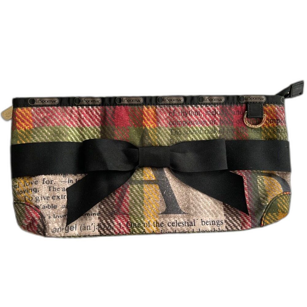 L.A.M.B. x LeSportsac Donegal Ribbon Clutch Gwen Stefani Y2K